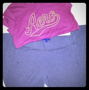 Aeropostale bundle M/L two tops, yoga pants!